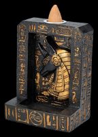 Backflow Incense Burner - Anubis Hieroglyphs
