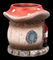 Plant Pot - Gnome in Mushroom House
