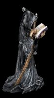 Sensenmann Figur - Grim Reaper liest in Totenbuch