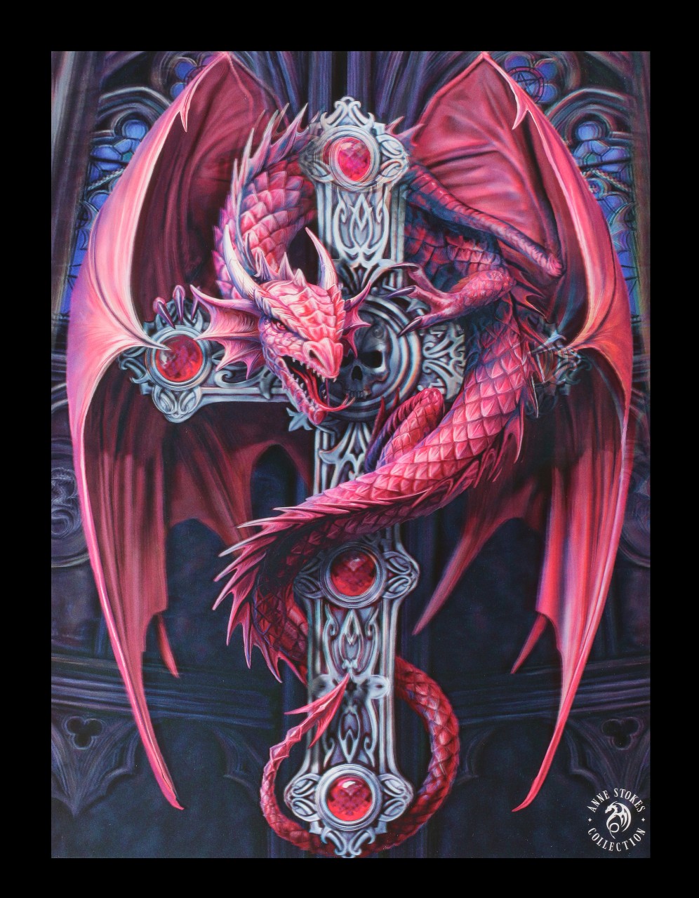3D Picture with Dragon - Gothic Guardian