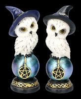 Witches Owl Figurines Set of 2