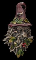 Wall Plaque - Greenman with Wizard Hat
