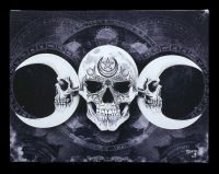 Small Canvas Skull - Dark Goddess