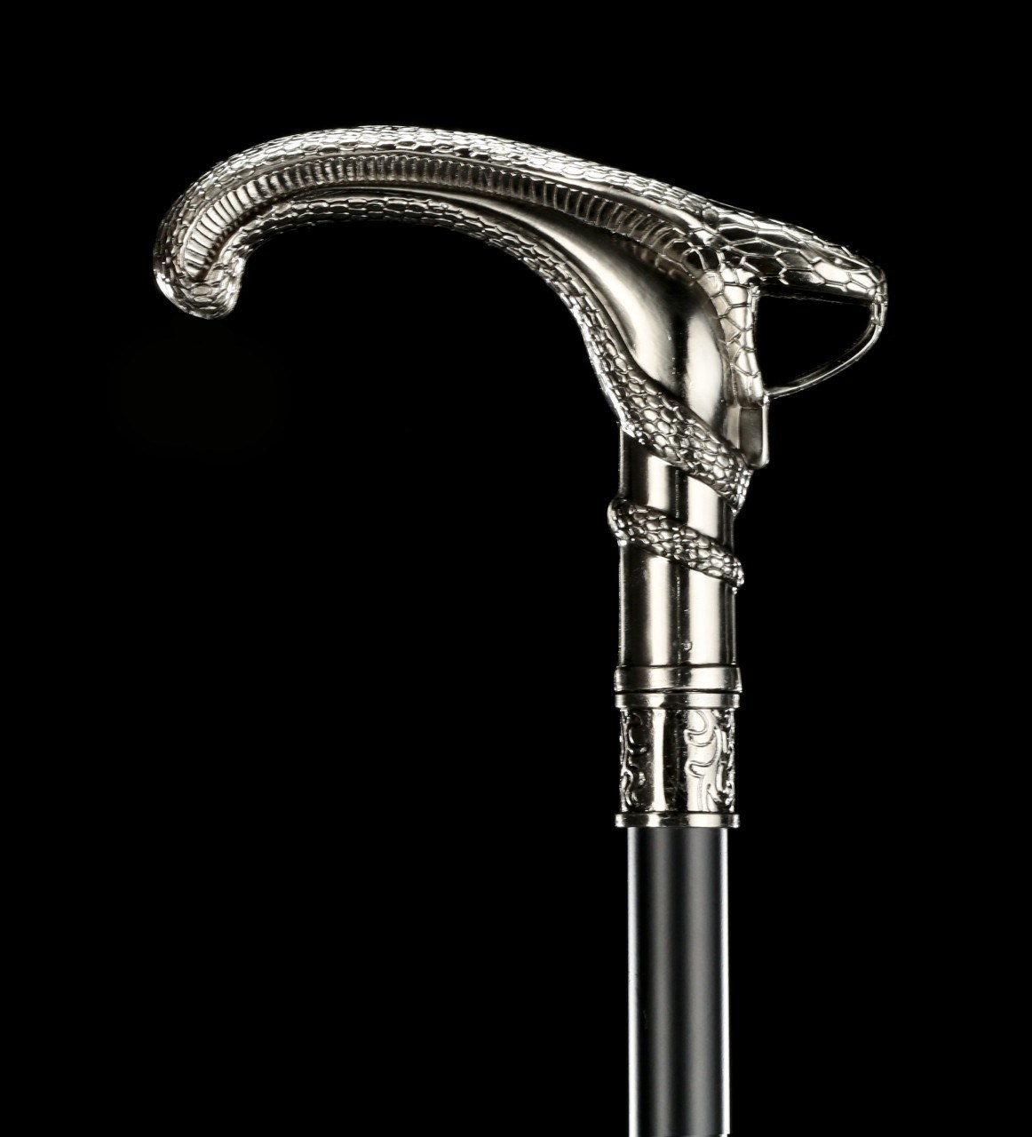 Swaggering Cane - Snake Handle - Metal