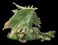 Dragon Figurine green - Prowling