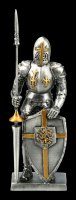 Pewter Knight Figurine - Templar with Jousting Lance