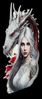 Metal Sign - Dark Beauty with Dragon