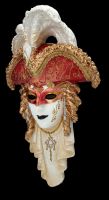 Venetian Mask - With Hat and Feathers colourful
