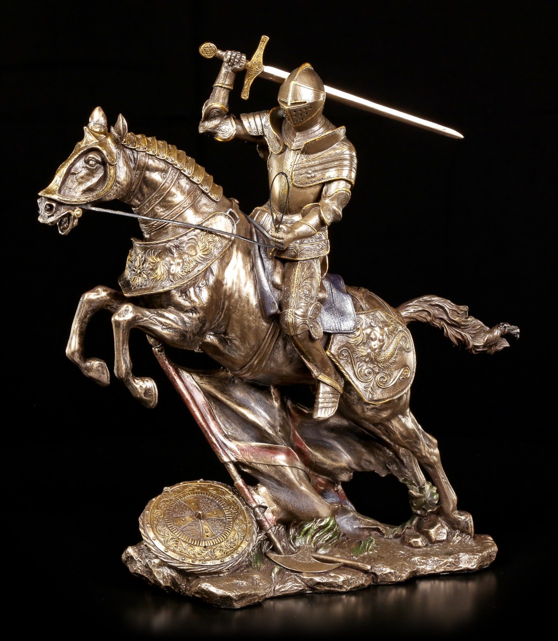 Knight Figurine - With Sword in Jump