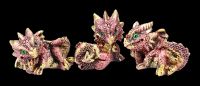 Drachenfiguren 12er Set - Bunte Babys