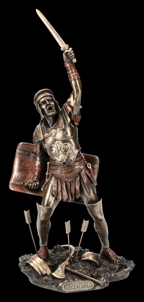 Gladiator Figurine - Spartacus with Sword and Shield