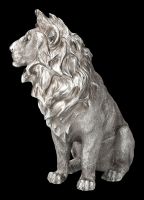 Löwen Figur sitzend - Antik-Silber