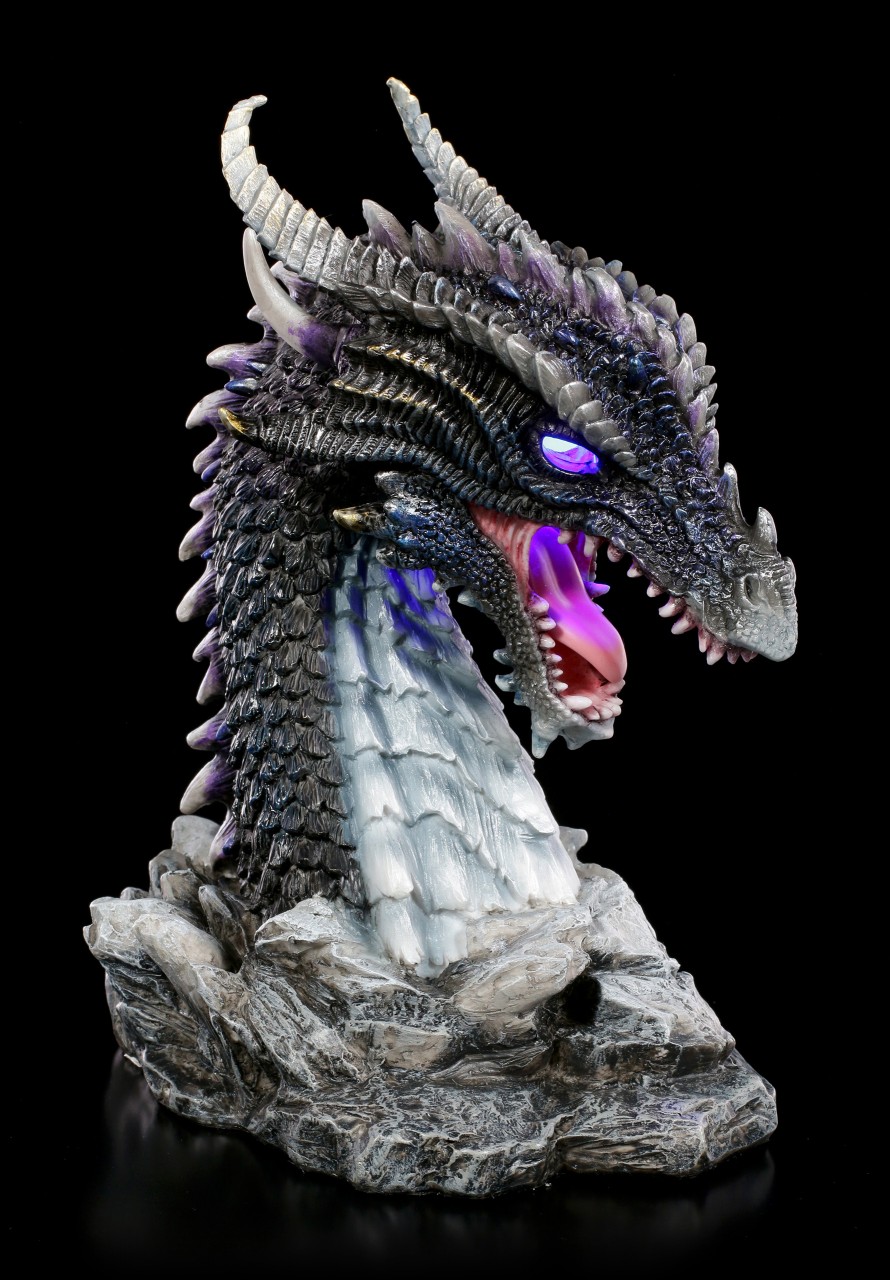 Dragon Bust with LED - Blue Terror