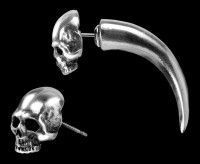 Alchemy Totenkopf Ohrring - Tomb Skull Horn
