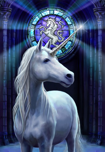 Unicorn Greeting Card Fantasy - Enlightenment