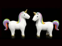 Rainbow Unicorn Figurines - Set of 2