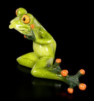 Funny Frog Figurine - Pulling a Face