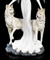 Fairy Figurine - Maylea with white Wolves