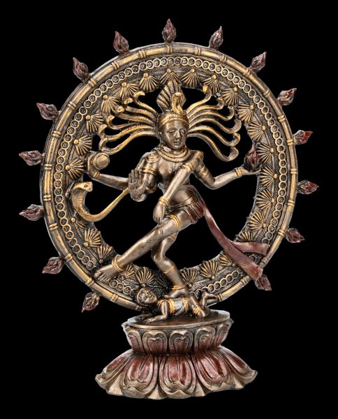 Shiva Figur als Nataraja - im Flammenkreis