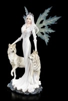 Elfen Figur - Maylea mit weißen Wölfen