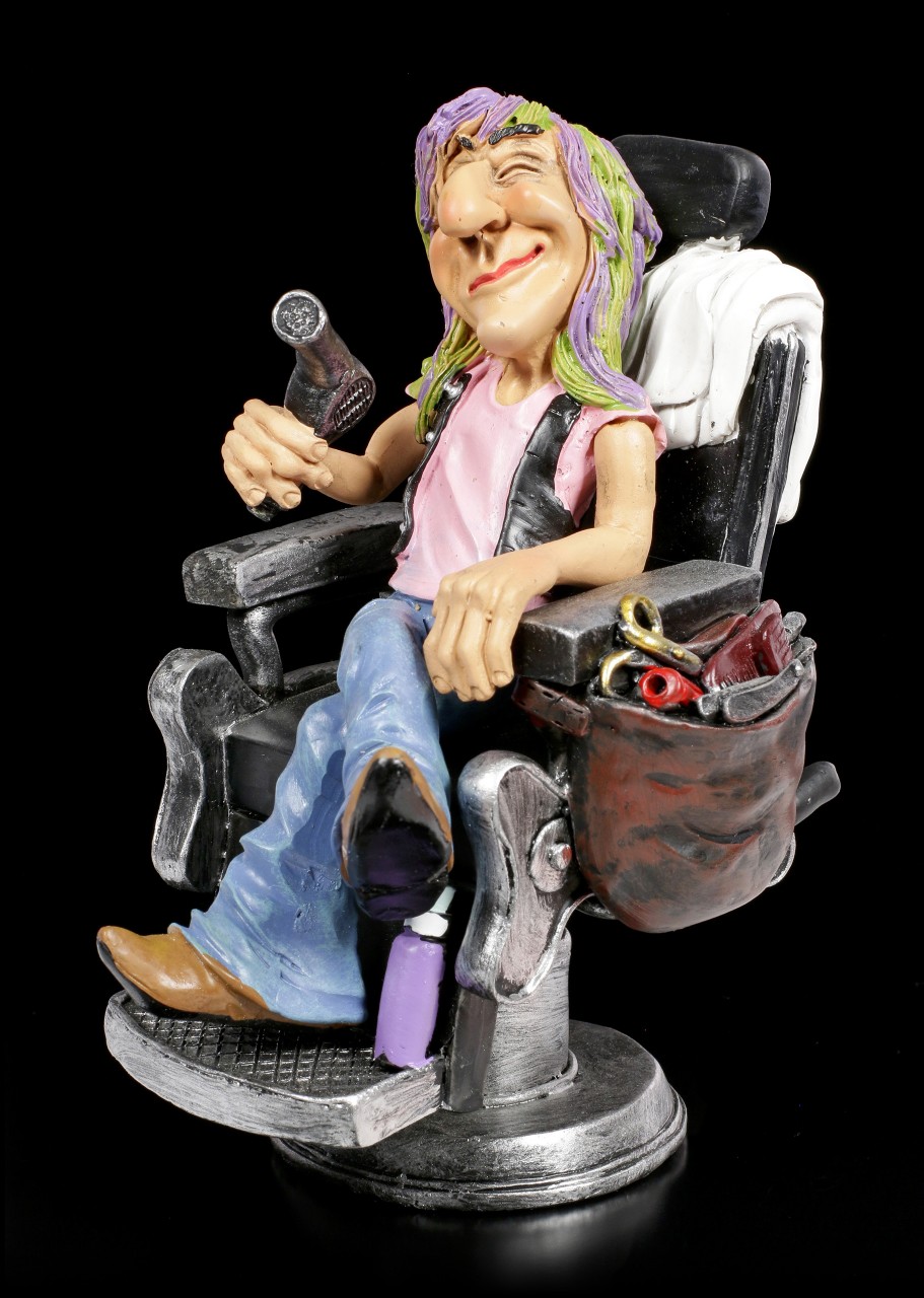 Funny Jobs Figurine - Hairdresser in Chair