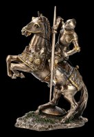 Knight Figurine - On dispute Horse with Lance