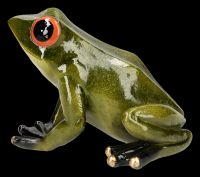Froschfigur grün sitzend