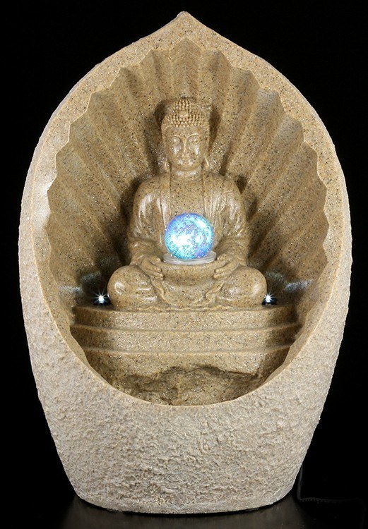 Großer Thai Buddha Brunnen mit LED