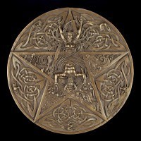 Wall Plaque - Horned God and elementary Goddess