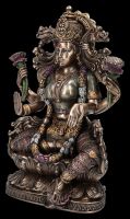 Lakshmi Figur sitzt auf Lotusthron