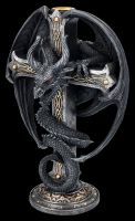 Candle Holder Gothic Dragon - Dark Ember
