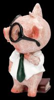 Witzige Schweinefigur im Hemd mit Krawatte - Preston