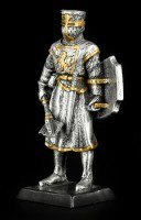 Small Knight Figure with Shield and Mace
