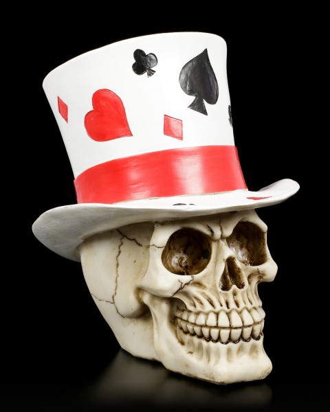 Totenkopf mit Zylinder - Casino Jack