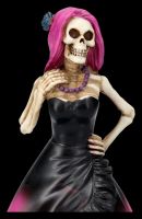Skelett Figur - DOD Lady in rosa Kleid