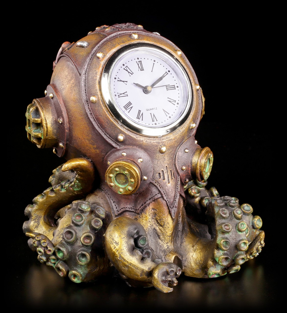 Steampunk Tischuhr Krake - Clocktopus