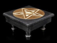 Small Altar Table - Pentagram - black