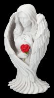 Engelfigur - Angel Blessing mit Rose groß