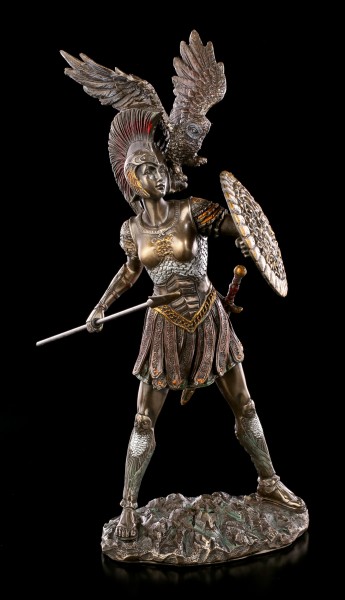 Athena Figur mit Eule