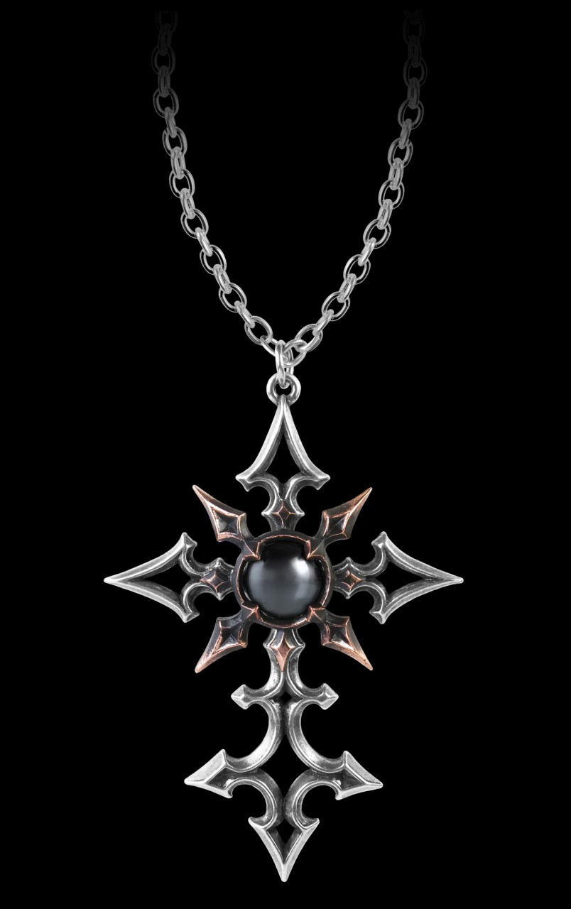 Alchemy Gothic Kreuz Halskette - ChaoCrucis