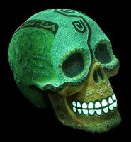 Aquarium Figurine - Skull fluorescent colorful