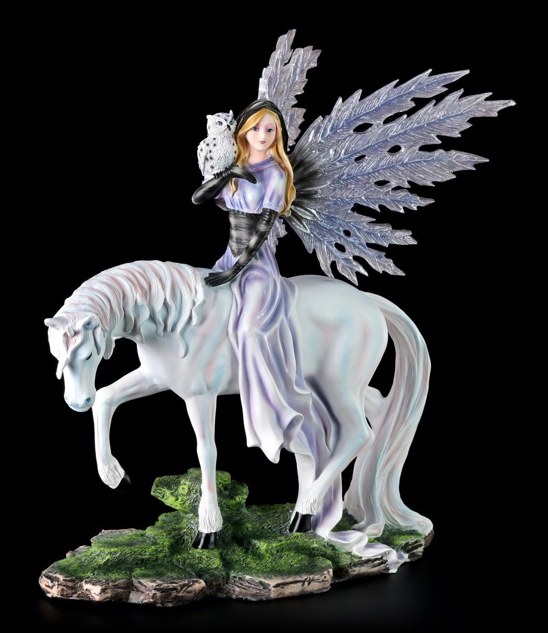 Fairy Figurine - Belimone with Unicorn and Owl