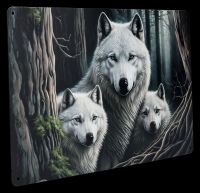 Blechschild - Wolf Watcher