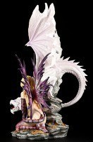 Drachen Elfe - Dragon Guard mit großem weißen Drachen