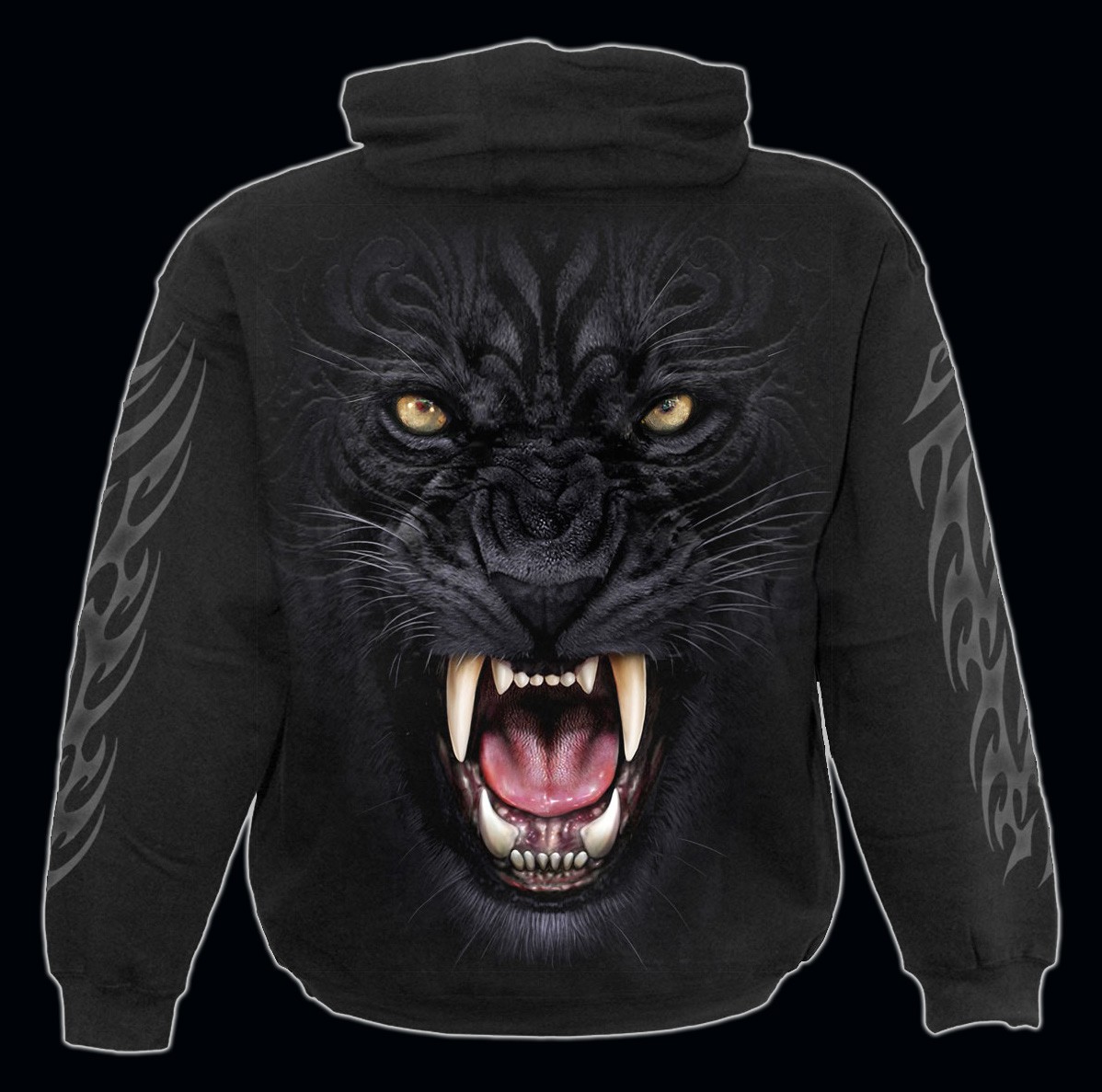 Spiral Gothic Kapuzenpullover - Tribal Panther