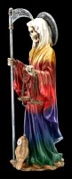 Santa Muerte Figur - regenbogenfarben