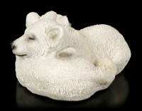 Young Polar Wolf Figurine