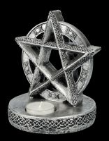 Teelichthalter - Wicca Hexen-Pentagramm