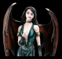 Dark Angel Figur - Vampirin Samira mit Totenkopf