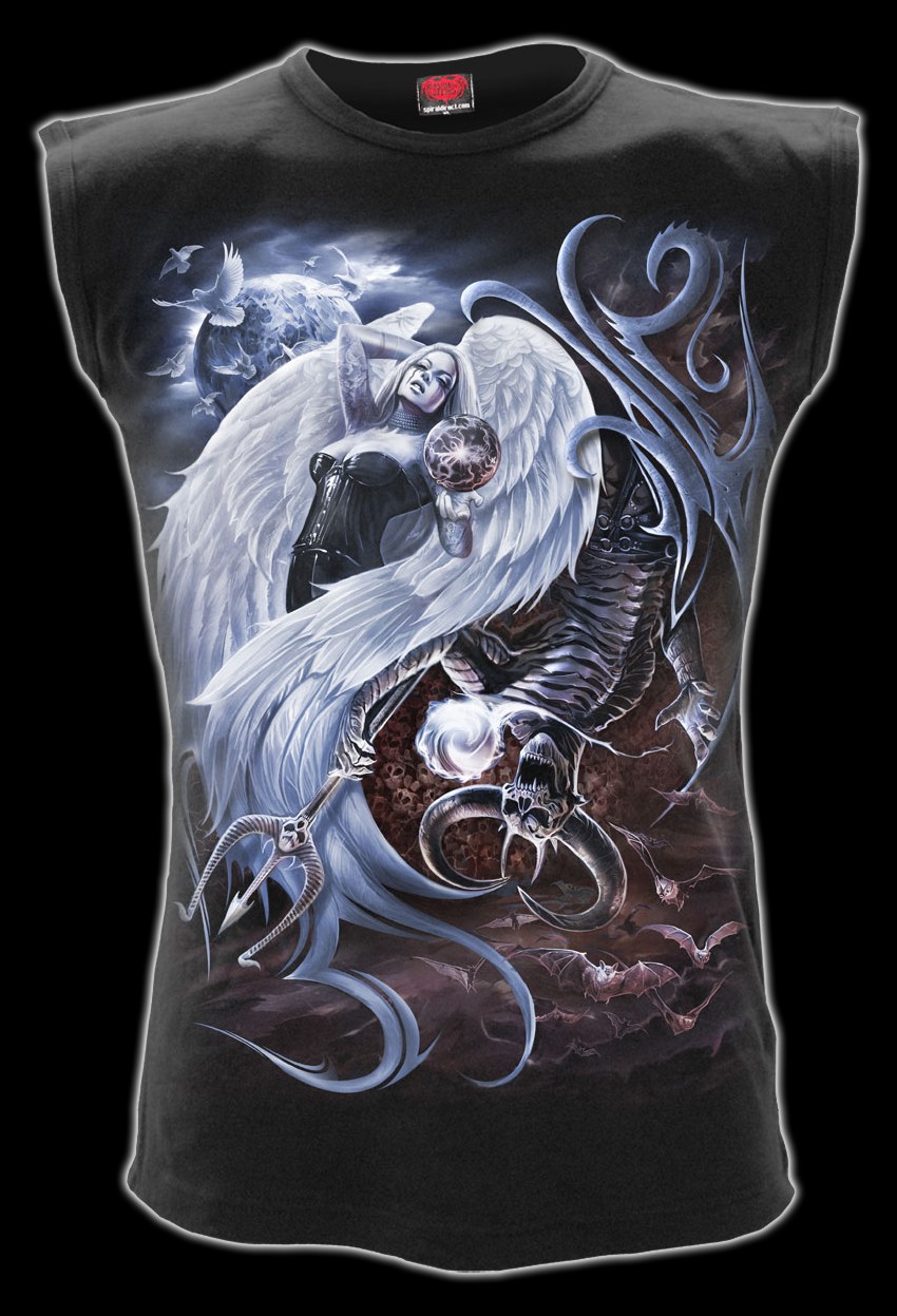 Ärmelloses Shirt Teufel & Engel - Yin Yang